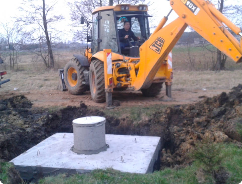 montaż szamba betonowego
